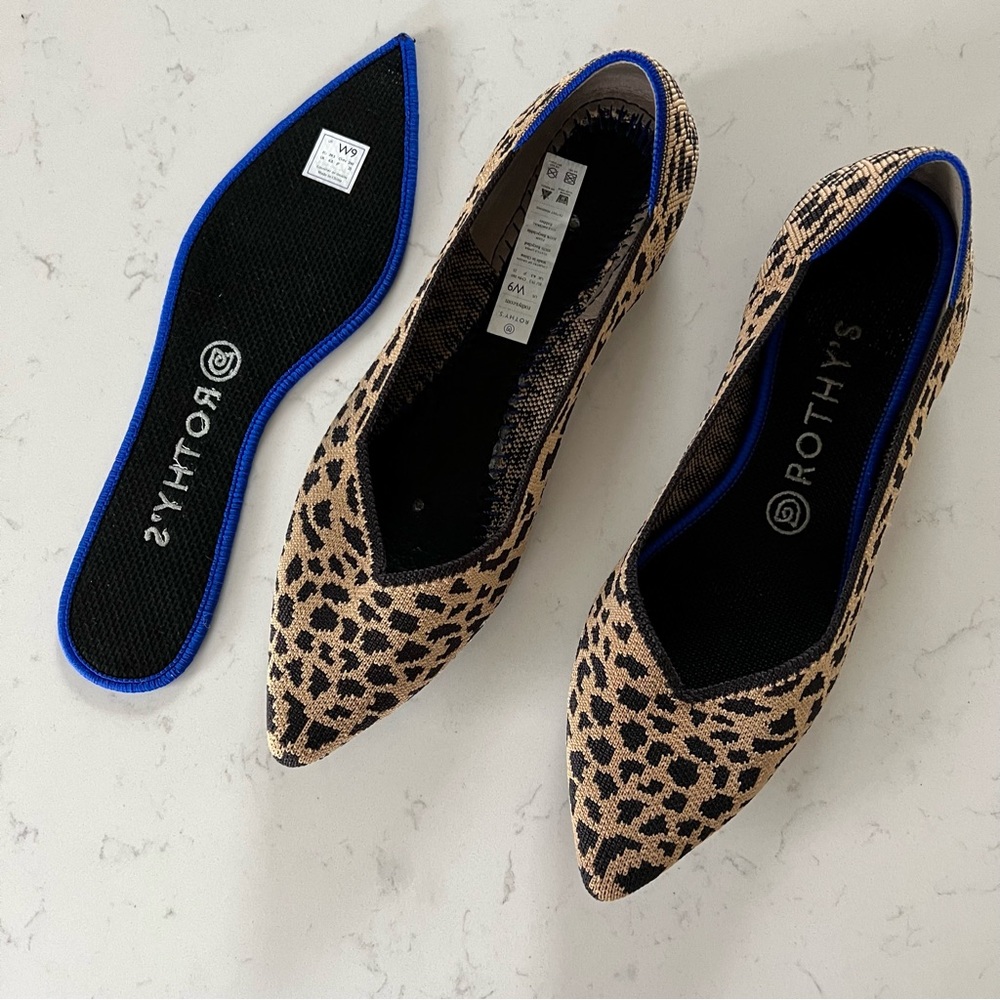 Leopard Print Pointed-Toe Rothy’s - Picture 4 of 5